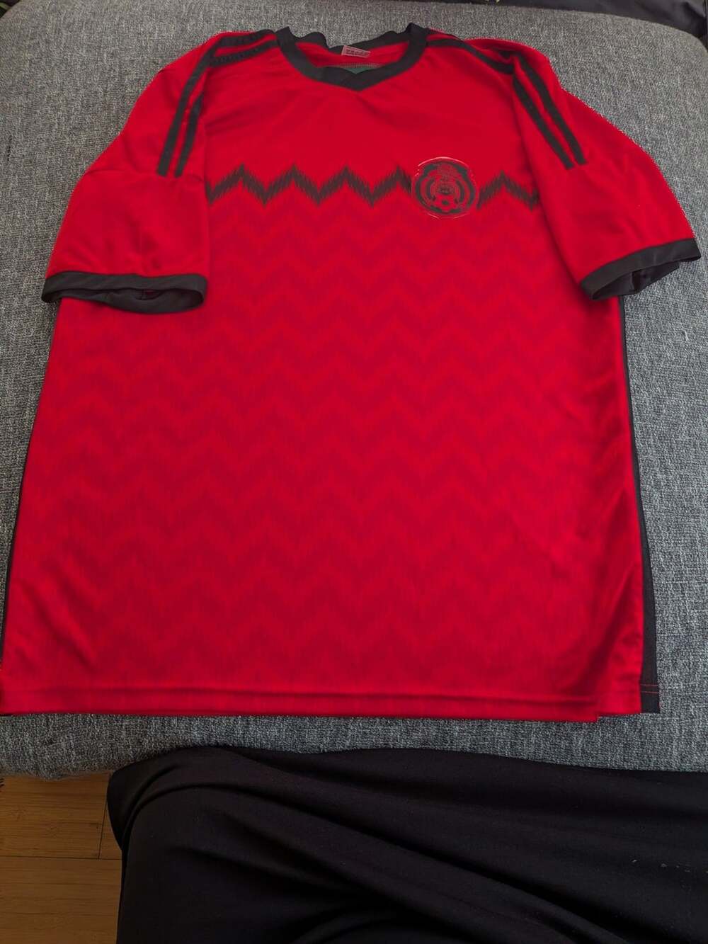 Unbranded 2014 Mexico Away Soccer Jersey Red XL